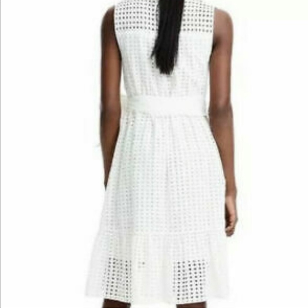 J. Crew NWT Size 14 All Over White Eyelet Lace Midi Dress - Picture 3 of 16